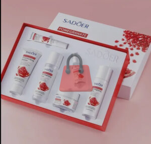 Set 6 piezas, Kit Granada Sadoer Vitalidad E Iluminador Antiarrugas, Hidratante, Nutritivo.