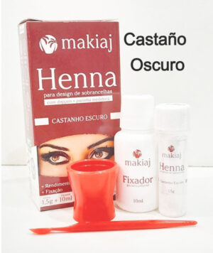Henna de Cejas Makiaj Castaño Oscuro