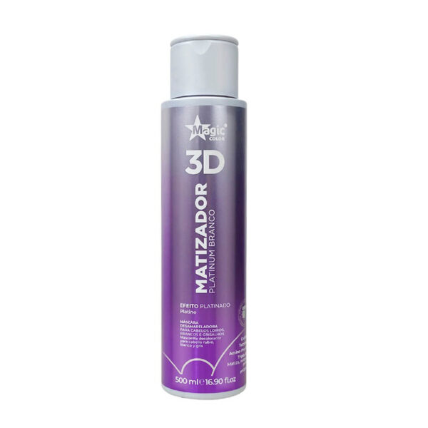 GLOSS MATIZADOR 3D MAGIC COLOR EFECTO PLATINADO 500 ML