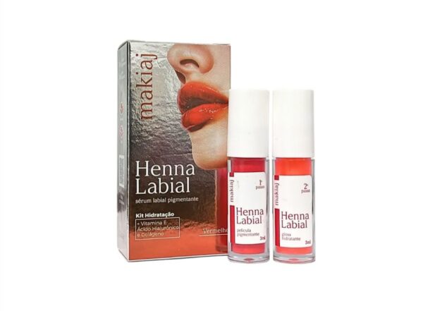 Henna de  Labios Tono Rojos - Makiaj