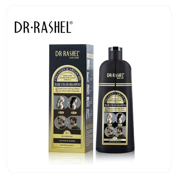 Shampoo para Canas Dr Rashel 400 ml Natural black