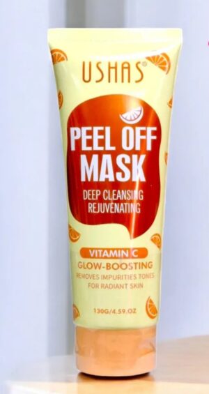 Mascarilla facial peel-off con vitamina C.