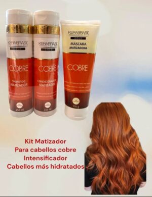 kit Kerabrasil Gold para Matizar el cabello Color Cobre.