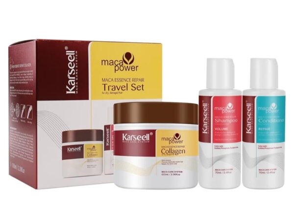 Karseell Travel Set Tratamiento capilar, Shampoo, Acondicionador