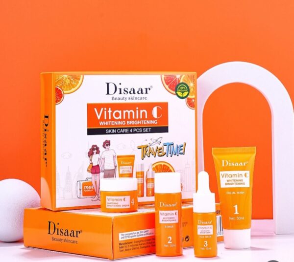SET DE SKIN CARE 4PCS P/VIAJE DE VITAMINA C – DISAAR