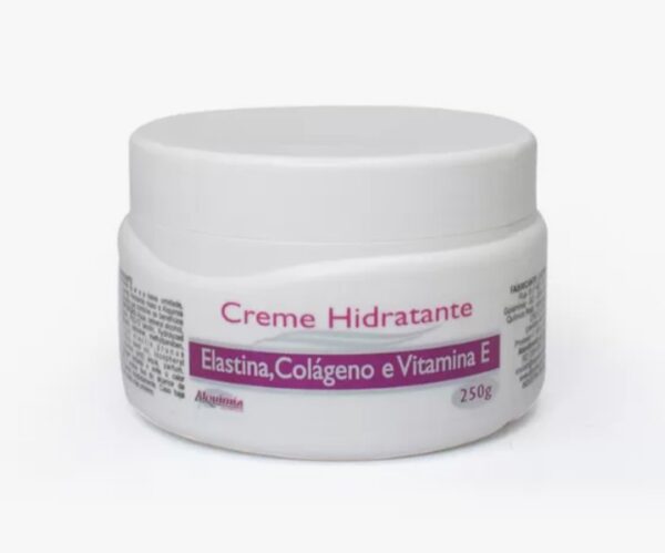 Creme Hidratante Elastina, Colágeno y Vitamina E 250g Alquimia Cosméticos