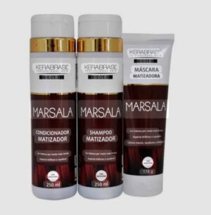 Kit Completo Matizador Marsala Kerabrasil.