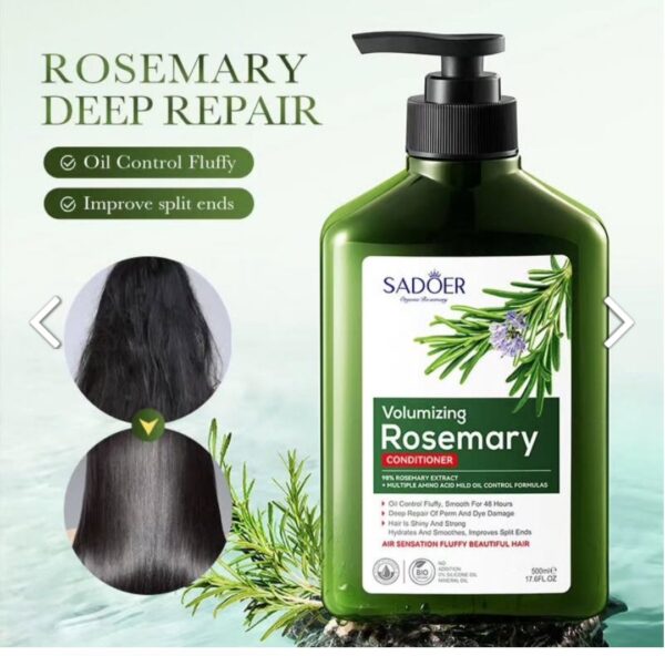 ACONDICIONADOR PARA EL CABELLO VOLUMIZADOR DE ROMERO SUAVIZANTE SADOER 500ML